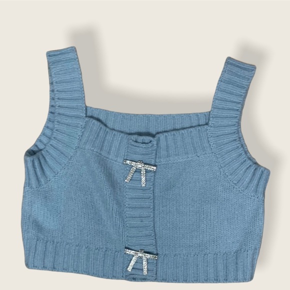 Cardigan with crop top - Picture 2 of 3